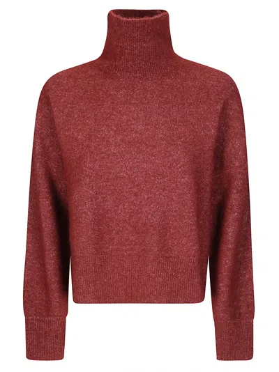 Samsoe & Samsoe Nola Turtleneck Sweater In Red