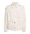 Samsoe & Samsoe Long-sleeved Denim Jacket In Neutral