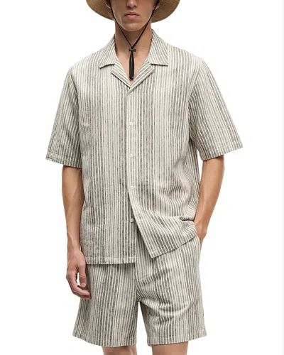 Samsoe & Samsoe Samse Samse Oscar Ax Stripe Shirt In Blue