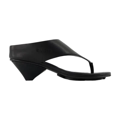 Samsoe & Samsoe Samsøe Samsøe Sadagmar Wedge 16108 Sandals -  - Leather - Black