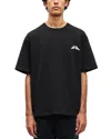 Samsoe & Samsoe Saflorian Hand-motif Organic-cotton T-shirt In Black