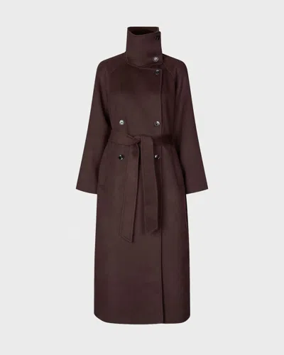 Samsoe & Samsoe Samsøe Samsøe Sahanne Coat 15772 Svart/brun In Brown