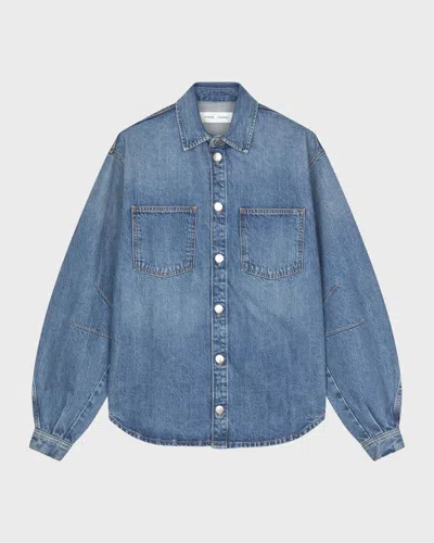 Samsoe & Samsoe Samsøe Samsøe Saharp Seam Shirt 16141 In Blue