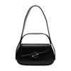 Samsoe & Samsoe Sahero Leather Shoulder Bag In Black