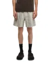 Samsoe & Samsoe Samse Samse Sajabari 6.5 Stripe Fly Shorts In Brown