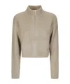 Samsoe & Samsoe Samsøe Samsøe Sajeanne Zip-up Cardigan In Neutral