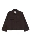 Samsoe & Samsoe Cropped Jacket In Brown
