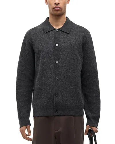 Samsoe & Samsoe Samse Samse Sarichard Wool Cardigan Sweater In Gray