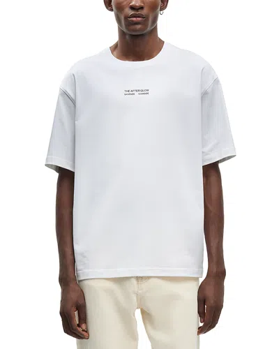 Samsoe & Samsoe Samse Samse Sauni Afterglow Logo Graphic T-shirt In White