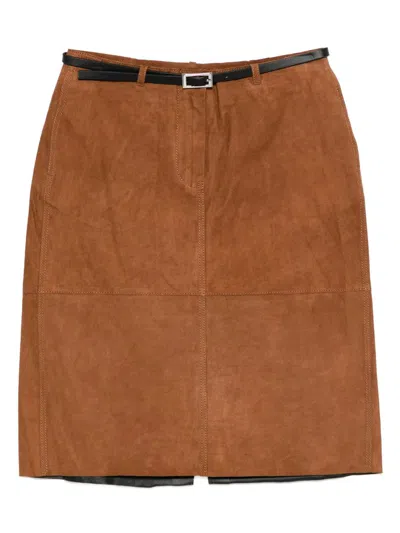 Samsoe & Samsoe Samsøe Samsøe Savana Midi Skirt Clothing In Brown