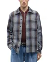 Samsoe & Samsoe Samse Samse Staka Melange Check Cotton Overshirt In Multi