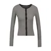 Samsoe & Samsoe Samsøe Samsøe Striped Cotton Cardigan In Black