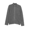 Samsoe & Samsoe Zipper Long-sleeved Sweater In Gray