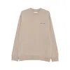 Samsoe & Samsoe Crew-neck Logo Sweatshirt In Brown