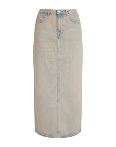 Samsoe & Samsoe Samsøe Φ Samsøe Woman Denim Skirt Blue Size S Organic Cotton, Recycled Cotton