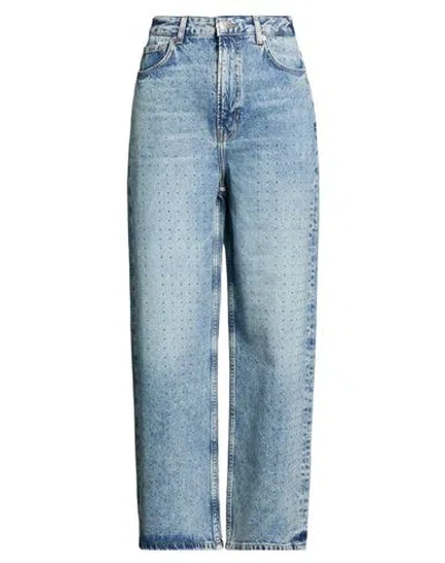 Samsoe & Samsoe Samsøe Φ Samsøe Woman Jeans Blue Size 29w-30l Organic Cotton, Recycled Cotton
