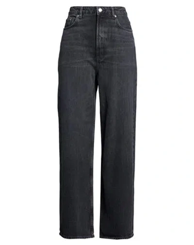 Samsoe & Samsoe Samsøe Φ Samsøe Woman Jeans Charcoal Size 29w-32l Organic Cotton, Recycled Cotton In Gray