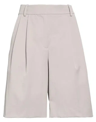 Samsoe & Samsoe Samsøe Φ Samsøe Woman Shorts & Bermuda Shorts Grey Size S Recycled Polyester, Ecovero Viscose, Elast In Gray