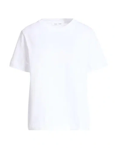 Samsoe & Samsoe Samsøe Φ Samsøe Woman T-shirt White Size L Organic Cotton