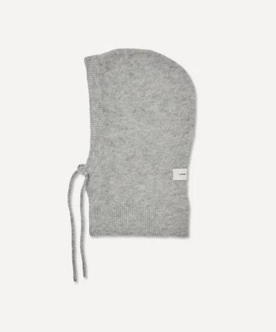 Samsoe & Samsoe Samse Samse Women's Sarue Knit Balaclava In Grey Melange