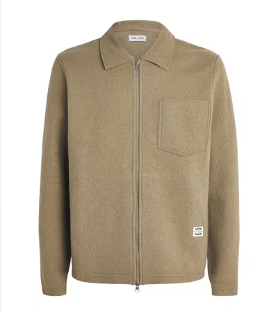 Samsoe & Samsoe Samsøe Samsøe Wool Hannes Overshirt In Brown