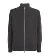 Samsoe & Samsoe Samsøe Samsøe Wool-blend Sanate Zip-up Cardigan In Gray