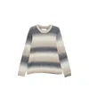 Samsoe & Samsoe Gradient-effect Striped Sweater In Gray