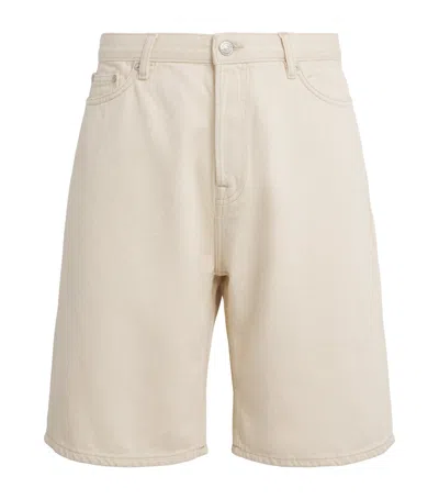 Samsoe & Samsoe Samsoe Samsoe Denim Saeddie Straight Shorts In Brown