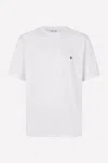 Samsoe & Samsoe Samsoe Samsoe Embroidered Logo T-shirt In White