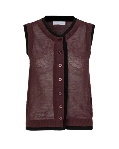 Samsoe & Samsoe Samsoe Samsoe Fudge Sweater For Women - Ss26 Collection In Brown