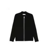 Samsoe & Samsoe Samsoe Samsoe Zip-front Knit Cardigan With Chest Pocket In Black