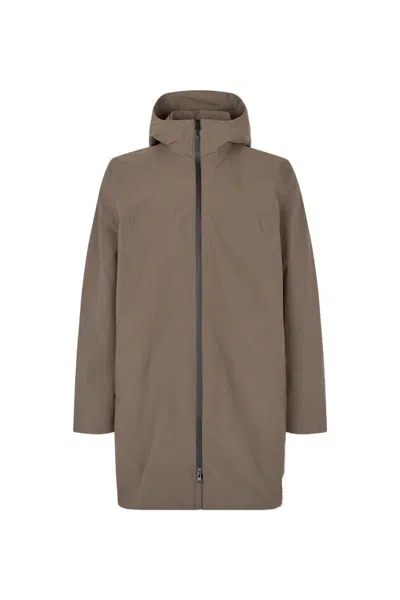 Samsoe & Samsoe Samsoe Samsoe Khaki Raincoat With Functional Design In Brown