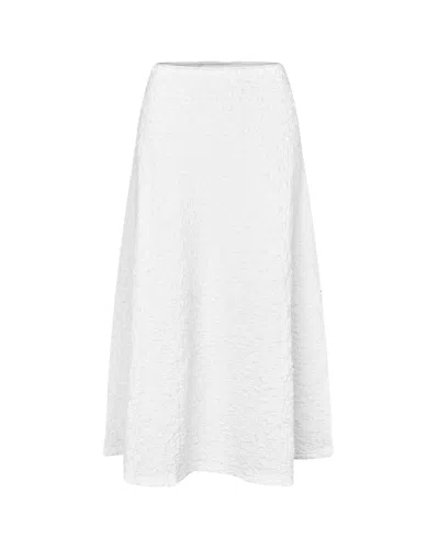 Samsoe & Samsoe Samsoe Samsoe Lightweight Mini Skirt For Women - Ss26 Collection In White