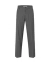 Samsoe & Samsoe Sanoah Straight-leg Tailored Trousers In Gray