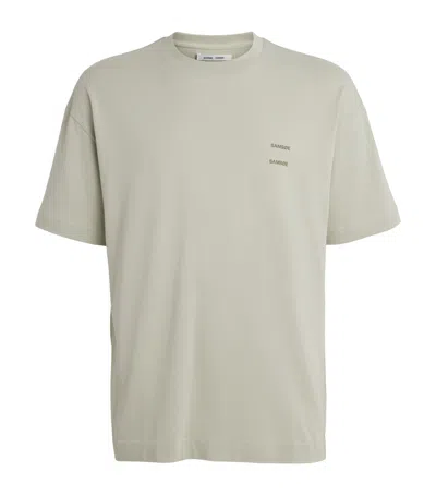 Samsoe & Samsoe Samsoe Samsoe Organic Cotton Joel T-shirt In Green