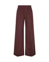 Samsoe & Samsoe Casual Pants With Elastic Waist In Brown