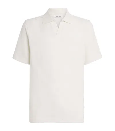 Samsoe & Samsoe Samsoe Samsoe Organic Cotton-blend Polo Shirt In Neutral
