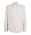 Samsoe & Samsoe Samsoe Samsoe Organic Cotton-linen Stripe Liam Shirt In Neutral