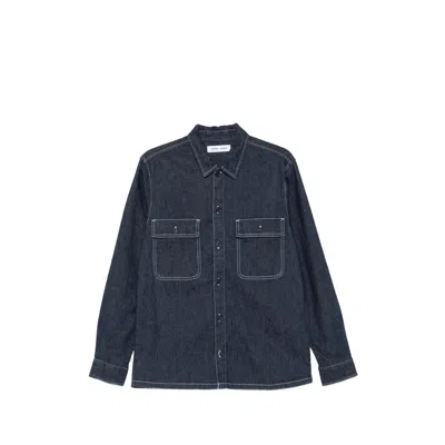 Samsoe & Samsoe Samsoe Samsoe Sadamon Shirt In Blue