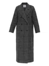 Samsoe & Samsoe Samsoe Samsoe Sajilla Double-breasted Long Coat In Gray