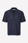 Samsoe & Samsoe Samsoe Samsoe Shirts Blue In Blue