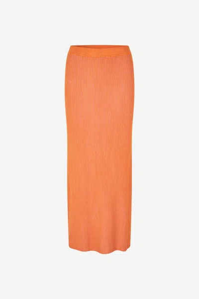 Samsoe & Samsoe Samsoe Samsoe Skirt In Orange