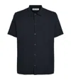 Samsoe & Samsoe Samsoe Samsoe Stretch-cotton Avan Shirt In Blue