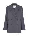 Samsoe & Samsoe Samsoe Samsoe Tailored Double-breasted Blazer In Blue