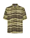 Samsoe & Samsoe Samsoe Samsoe Wavy Check Shirt For Men In Green