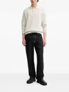 Samsoe & Samsoe Sanino Polo-neck Knitted Sweater In Neutral