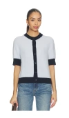 Samsoe & Samsoe Sanoura Short Sleeve Cardigan In Multi