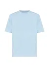 Samsoe & Samsoe Saotto Logo-embroidered T-shirt In Blue