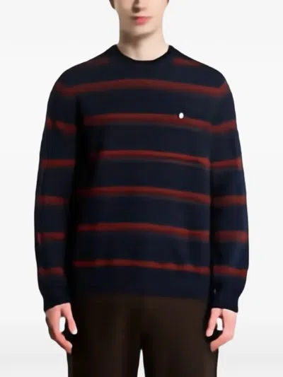 Samsoe & Samsoe Sapatrik Striped Sweater In Blue