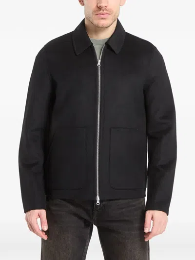 Samsoe & Samsoe Sapaulo Zip Patch-pockets Jacket In Black